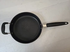 10" Saute Fry Pan Non-stick 3 Qt Anodized Aluminum Skillet Preowned