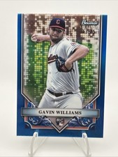 2024 Bowman Sterling #BSR-14 Gavin Williams Blue Sterling Scintillate /25 B