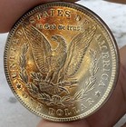 1883-P MORGAN SILVER DOLLAR , Unc, Luster, Toned — photo 8
