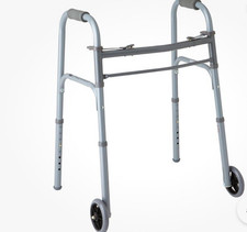Medline Guardian Signature Easy Care Folding Walkers with 5" Wheels Adult NEW