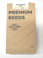 NEW HENRI SELMER PARIS PREMIUM REEDS FOR ALTO SAXOPHONE, STRENGTH #3.25