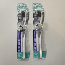Pack Of 2 GuruNanda Butter On Gums Charcoal Toothbrush 8,000 Softex Extra Soft