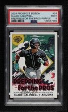 2024 Panini Prospect Edition Purple 30/49 Slade Caldwell #24 PSA 9 MINT 8d2