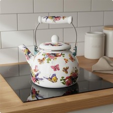Enamel Kettle Heat Resistant Kitchenware Decorative Kitchen Accent for Stovetop