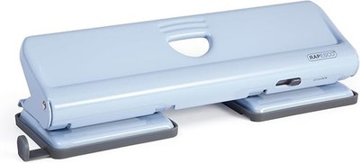 Rapesco 1348 720 4-Fach-Metalllocher, 22 Blatt Stanzkapazität, Hellblau