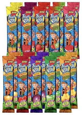 JOVY FRUIT ROLL Variety Pack 10 Flavors - Healthy Snack Made with Natural