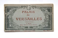 Antique Postcard Booklet Palais de Versailles Cartes Postales UNP Unused See Pic