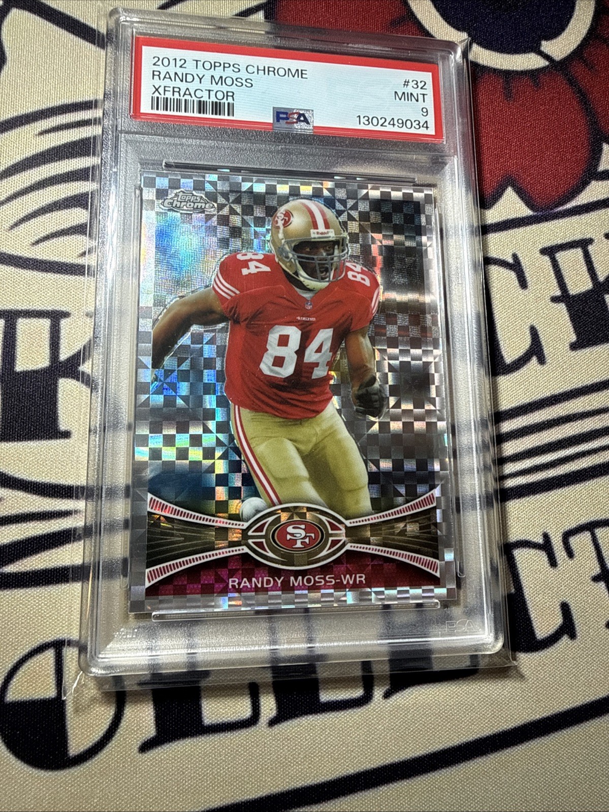 2012 Topps Chrome - Randy Moss #32 X-Fractor PSA9