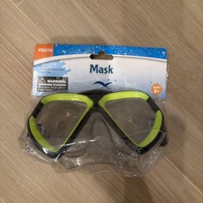 Swim Goggles Anti-Fog Anti-UV Wide View Green Swimming Goggles for Kids Ages 8 