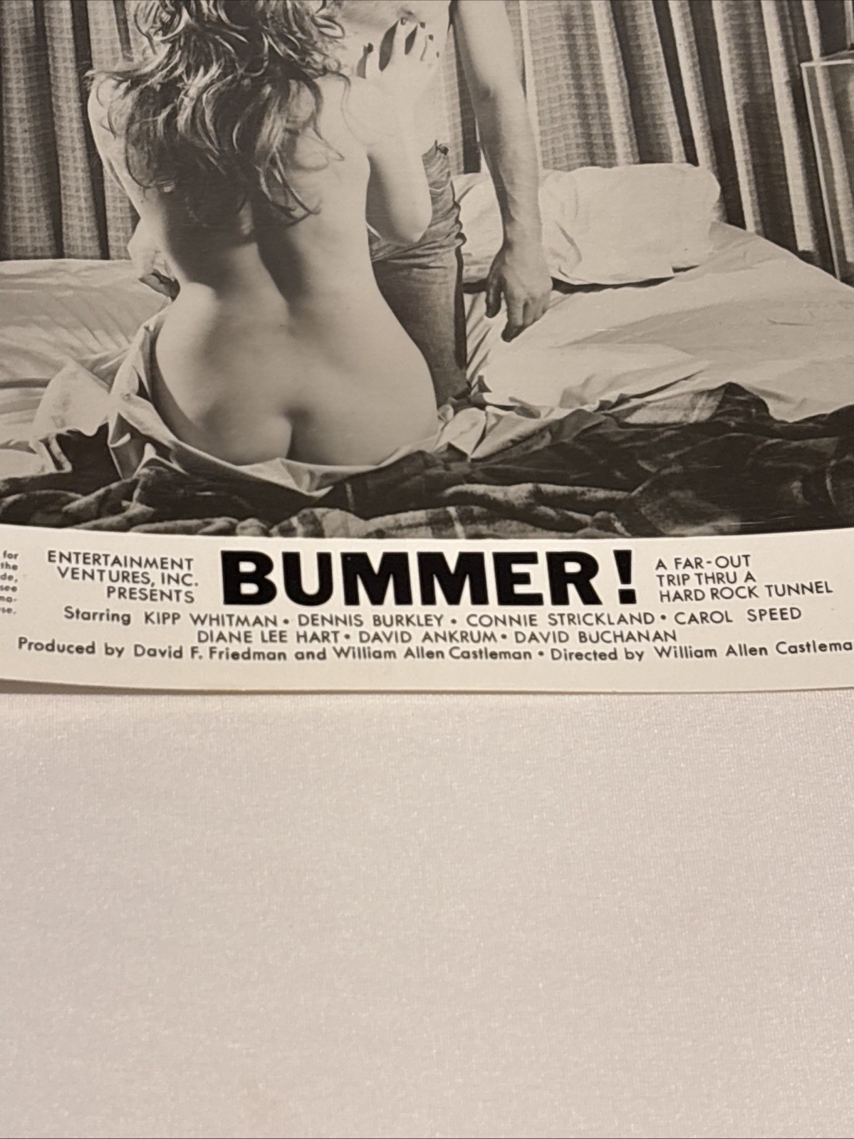 BUMMER - 1973 - 2 Original 8x10 Glossy Stills - SEXPLOITATION- CONNIE STRICKLAND