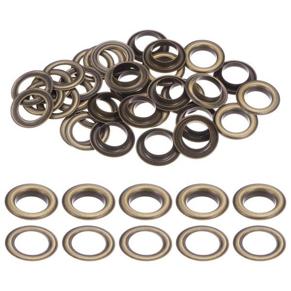 20Er Set ÖSen Mit Unterlegscheiben 17Mm Kupfer Metall ÖSen Kit, Bronze-image