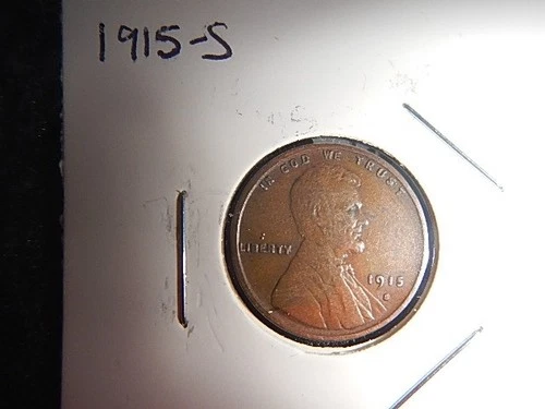 1915 S  Lincoln Wheat Cent   Semi Key Date with VF + Details ~Great Folder Cent~