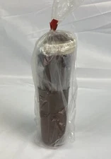 Vintage Tupperware Salt & Pepper Shaker Set Flip Top Lid 4.5" Brown #1329-10 New