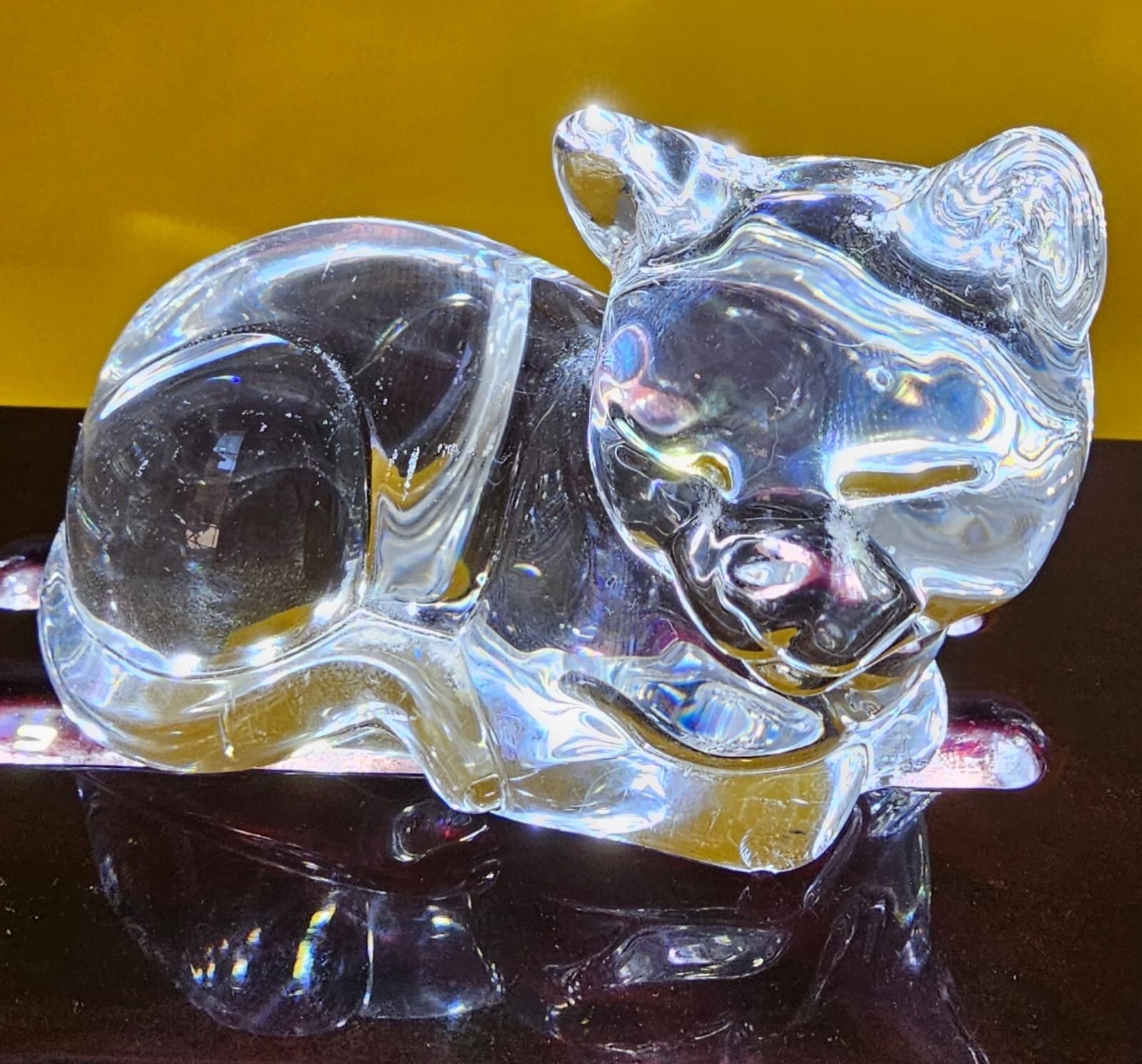 Vintage Germany Princess House Teddy Bear Kitten Cat Lead