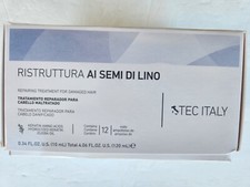 TEC ITALY RISTRUTTURAAI SEMI DI LINO REPAIRING TREATMENT DAMAGED HAIR 12 VIALS