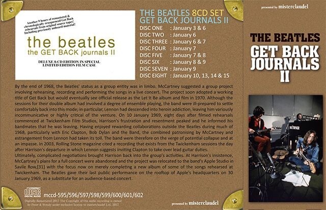 送料無料　BOX8CD　ビートルズ　The Get Back Journals THE BEATLES / GET BACK JOURNALS II (8CD) NEW | eBay