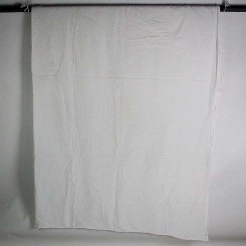 Unbranded Solid White Cotton Full Flat Sheet 88" x 100"