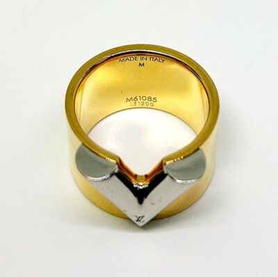 Louis Vuitton M61085 Ring Essential V 7-8 US Size Gold