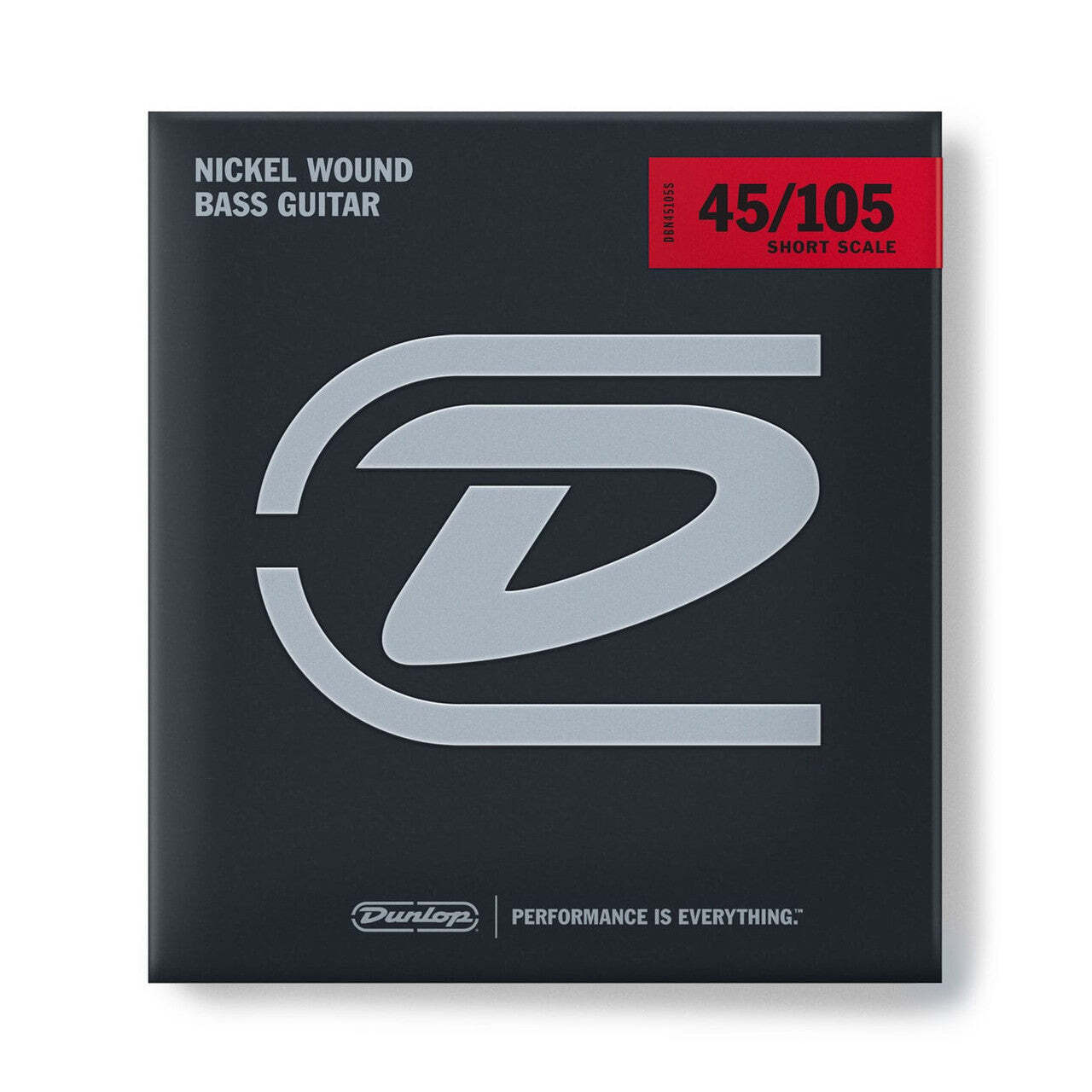 Jim Dunlop Performance+ Nickel Wound 45-105 Bass Guitar Strings, Short Scale