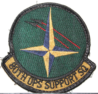 US Air Force 80th Operations Support Squadron Subdued Insignia Badge ...