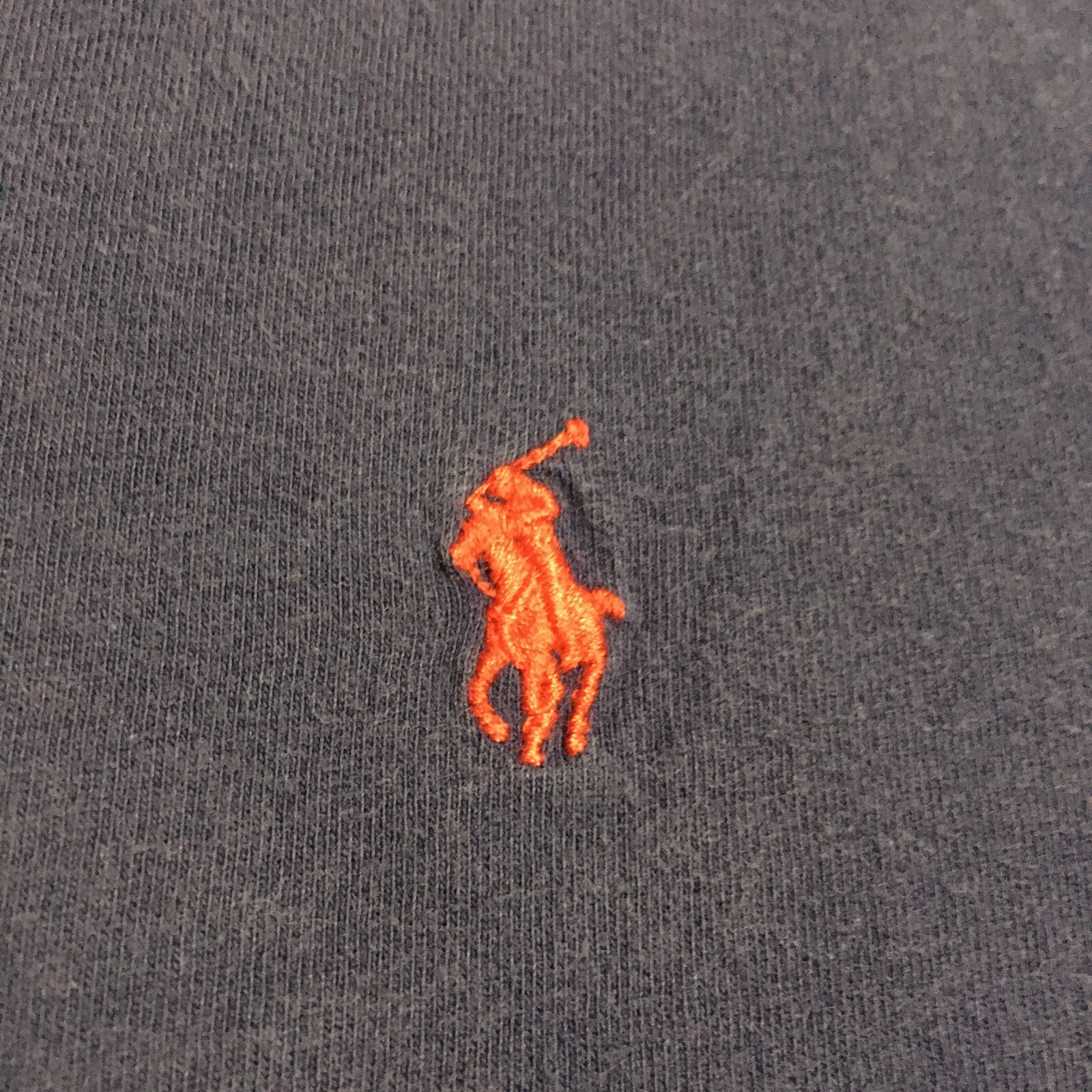 VINTAGE Polo Ralph Lauren t shirt uomo viola media logo ricamato rosso pony