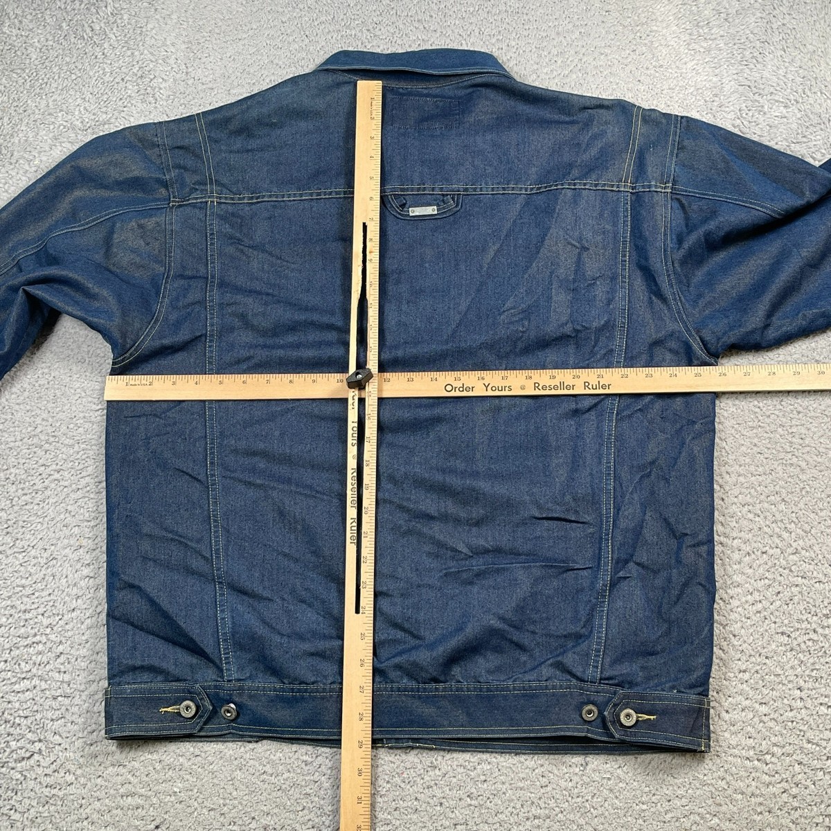 Vintage Clench 701 Denim Jacket Mens Large Y2K Skater Baggy Vintage Clench 701 Denim Jacket Mens Large Y2K Skater Baggy