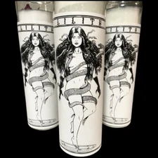 Lilith Queen of the Night White Conjured Dressed Candle