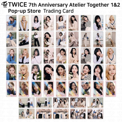 TWICE 7th Anniversary Atelier Together 1and2 Pop Up Store Trading Card Photocard - 第 1/242 張圖片