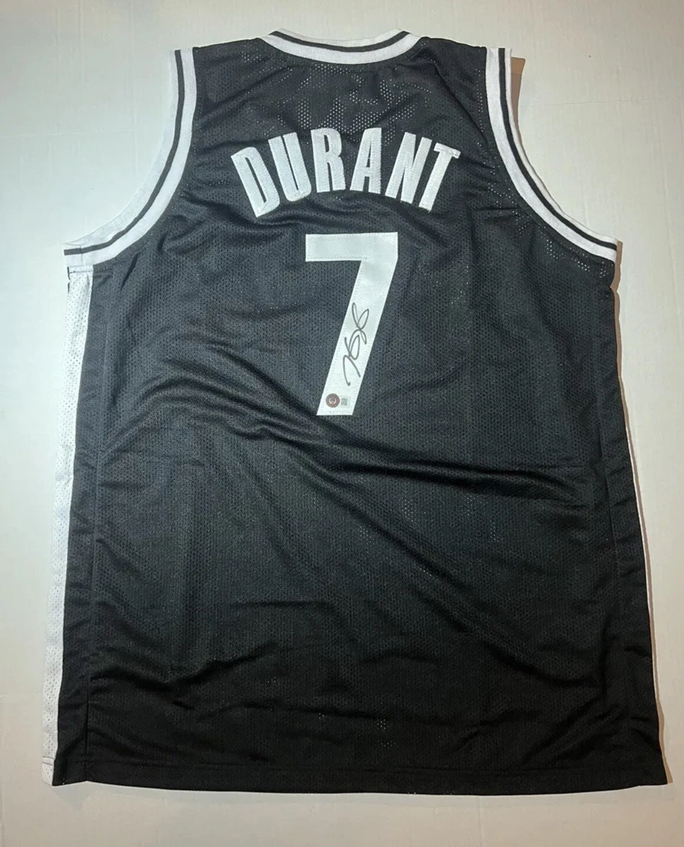 Kevin Durant Autographed Signed Jersey Auto Nets Thunder Beckett COA