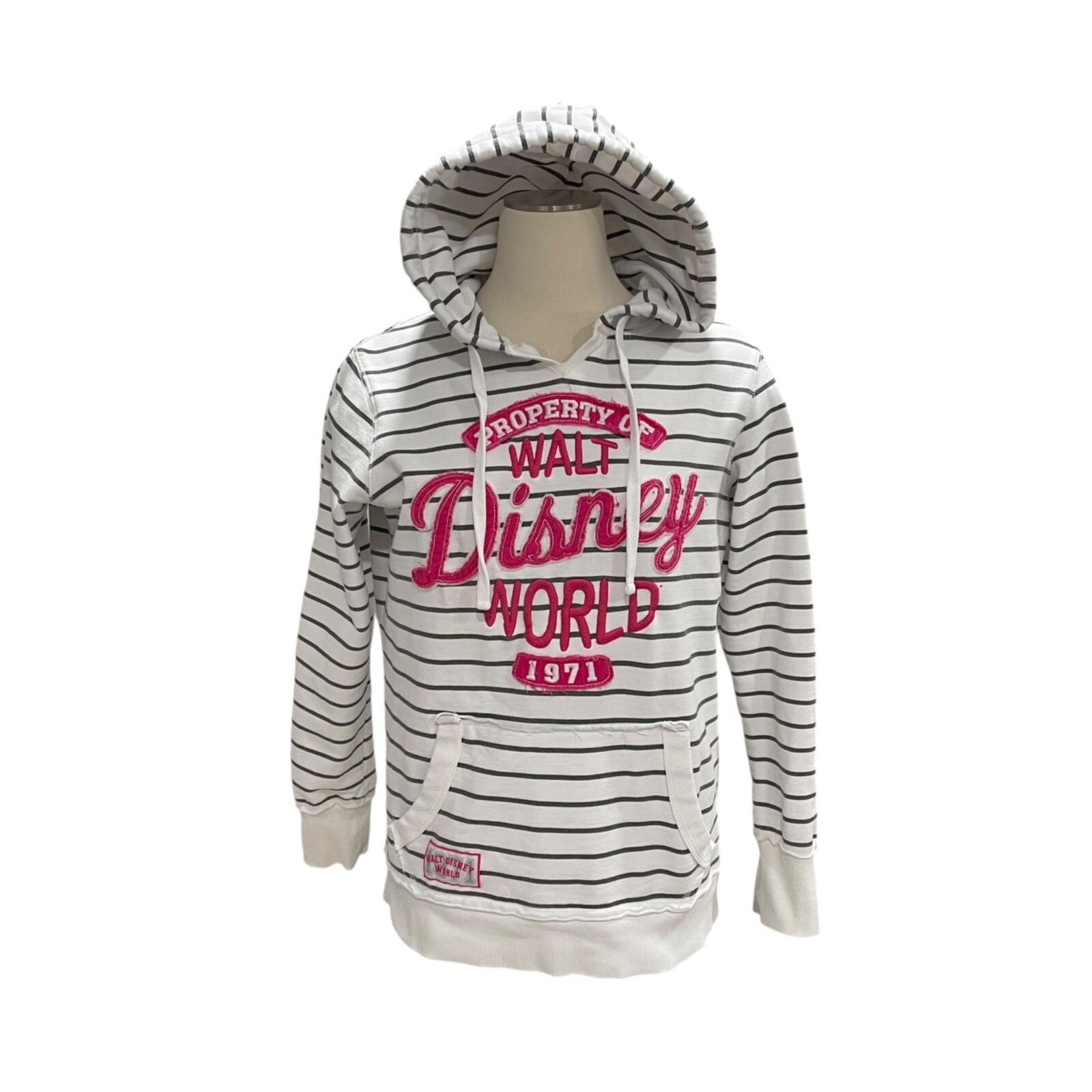 Disney Parks Authentic Walt Disney World 1971 Striped Hoodie M Retro Nostalgic