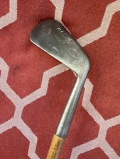 Antique Hickory Wood Shaft Cochrane 3 Iron Golf Club 39”, D4, 29*