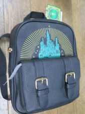 WICKED -  EMERALD CITY MINI BACKPACK  BIOWORLD & TRI FOLD FLAP WALLET NEW