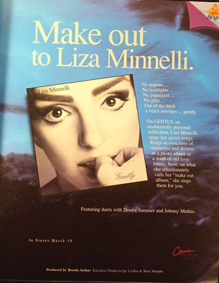 LIZA MINELLI CD: "GENTLY" 1996