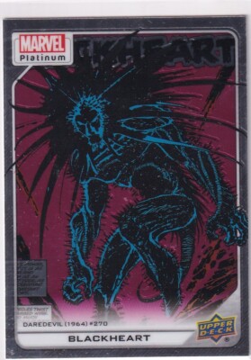 Upper Deck 2022 Marvel Platinum No. 144 Blackheart