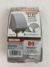 HUBBELL TAYMAC MX5280S METAL LOW-PROFILE IN-USE DEEP COVER 8 IN 1 CONFIGURATIONS