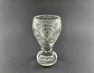 Freimaurer - Römerkanone / Logenglas mit Loge "F.W." Friedrich Wilhelm Loge. - Bild 1 von 4