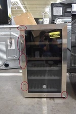 GE GVS04BQNSS 19" Stainless Compact Beverage Center NOB #129549 BF BP