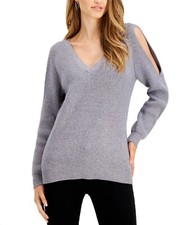Fever Cold-Shoulder Sweater Grey M