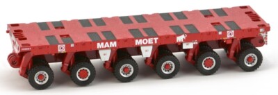IMC MODELS - MAMMOET SPMT 6 axles red color - 1/50 - IMC32-0044