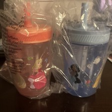 Zak Everyday Smiles Disney Princess Leak Proof Sippy Cups Set Of 2 NIB