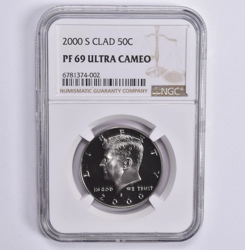 PF69 2000-S CLAD Kennedy Half Dollar NGC Brown Label