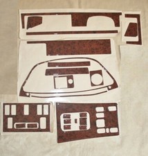 Cockpit Dekor für MERCEDES S Klasse W126 Bj.86-89  Wurzelholz Look 23 tlg.(Nr.4)