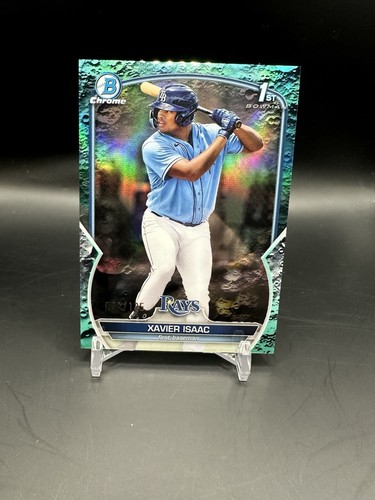 2023 Bowman #BCP-145 Xavier Isaac 1st Chrome Aqua Lunar #/125 - Picture 1 of 2