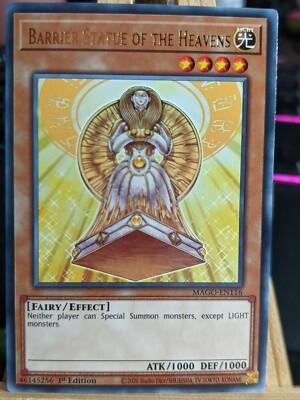 Barriere Statue des Himmels MAGO-DE116 Gold Rare LP Yugioh Karte