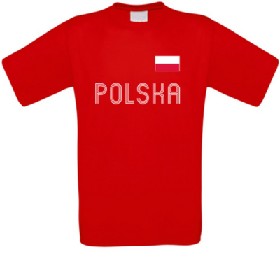 Pologne Varsovie Cracovie Łódź Poznań T-Shirt De Football Toutes