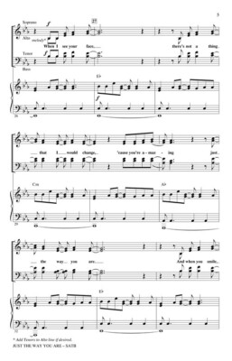 Just the Way You Are ShowTrax CD Pop Choral Series