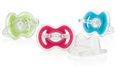 Nuby Gum-eez First Teether - Soothing Soft Silicone - Boy & Girl - BPA Free 