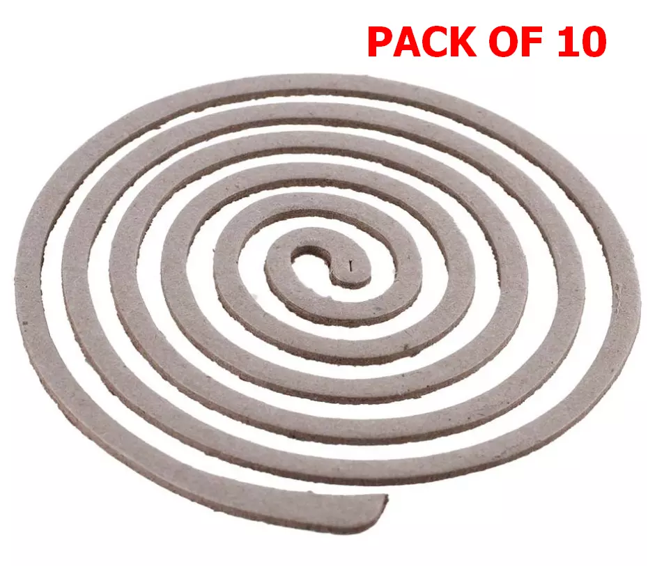 Lifesystems pack of 10 mozzi mosquito insect repellent coils coil 7050