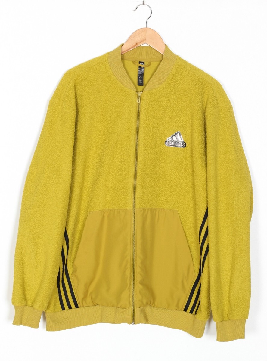 ADIDAS Essentials Holiday Pack Bomber Fleece Jacket Men Size L