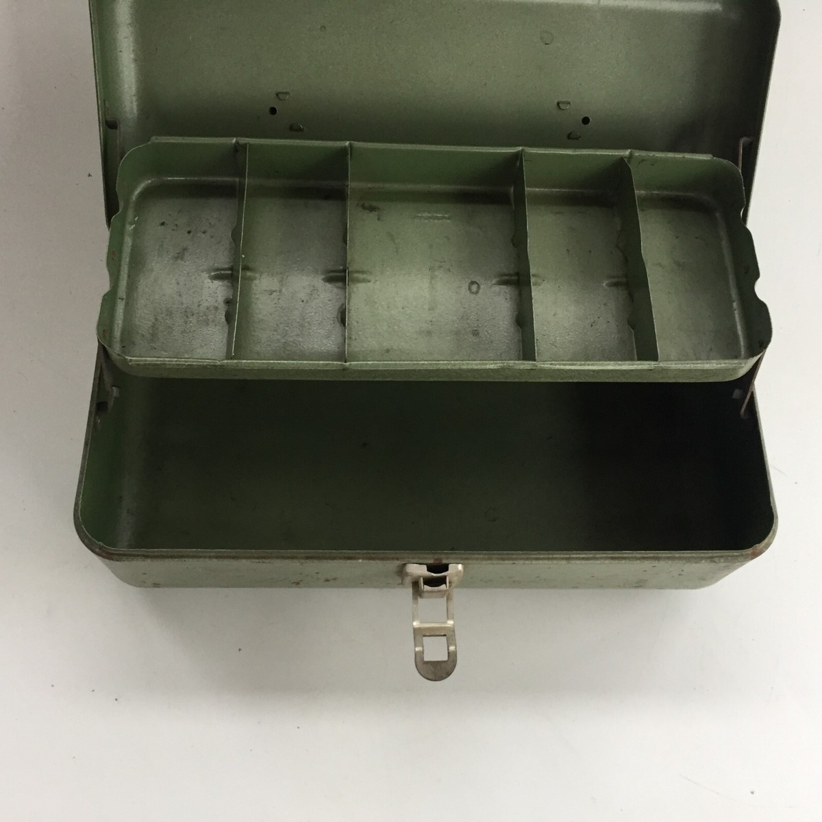 Vintage My Buddy Metal Fishing Blue Tackle Box 2 Trays with Vintage My Buddy Metal Fishing Blue Tackle Box 2 Trays with